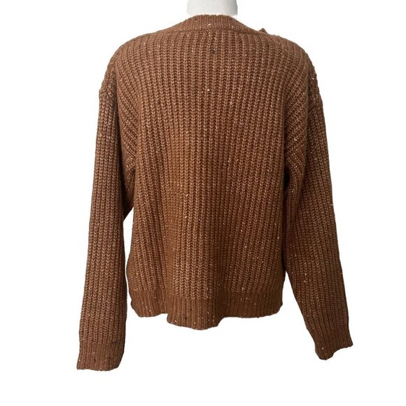 Copper Key Rust Chunky Crew Neck Soft Sweater (XL) - Picture 4 of 13